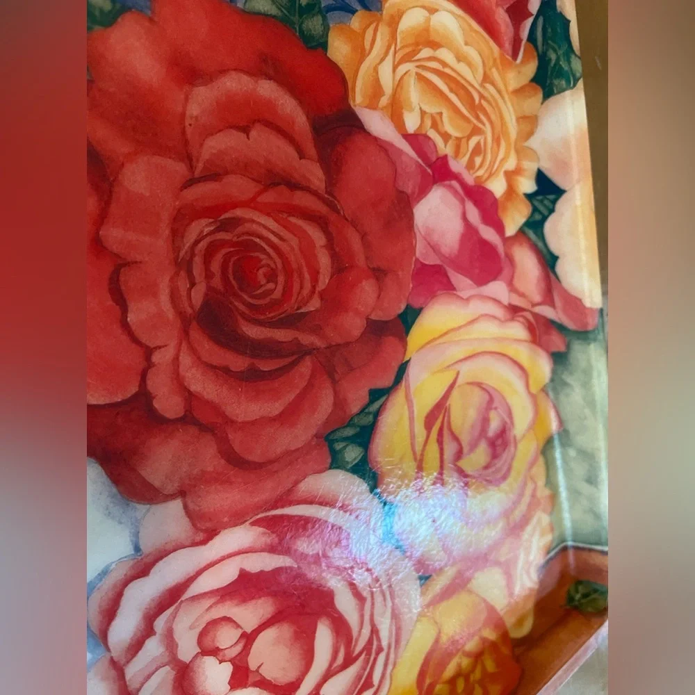 Vintage Floral Teapot Tray
